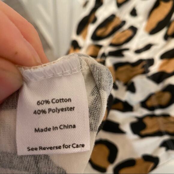 Fabkids Leopard Print Dress Girls XL 14 16 cotton Blend Fall NWT Autumn - Picture 6 of 7